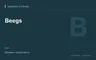Редакционная обложка магазина «Beegs»