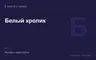 Редакционная обложка магазина «Белый кролик»