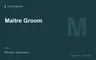Редакционная обложка магазина «Maitre Groom»