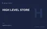 Редакционная обложка магазина «HIGH LEVEL STORE»