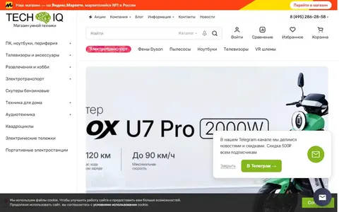 Снимок сайта Tech-IQ