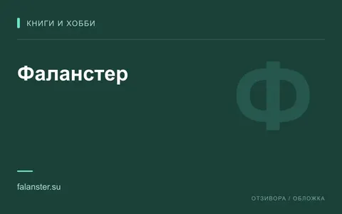 Редакционная обложка магазина «Фаланстер»