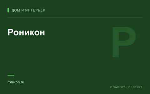 Редакционная обложка магазина «Роникон»