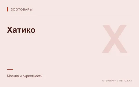 Редакционная обложка магазина «Хатико»