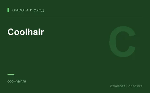 Редакционная обложка магазина «Coolhair»