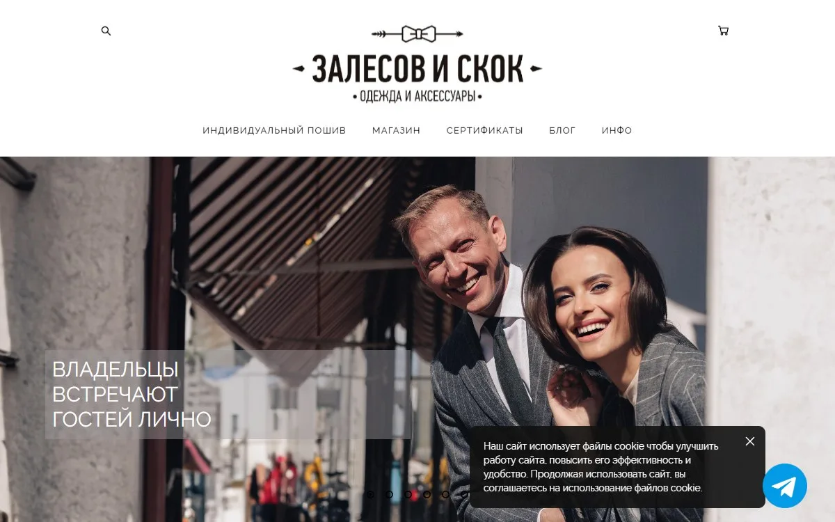 Снимок сайта Залесов и Скок